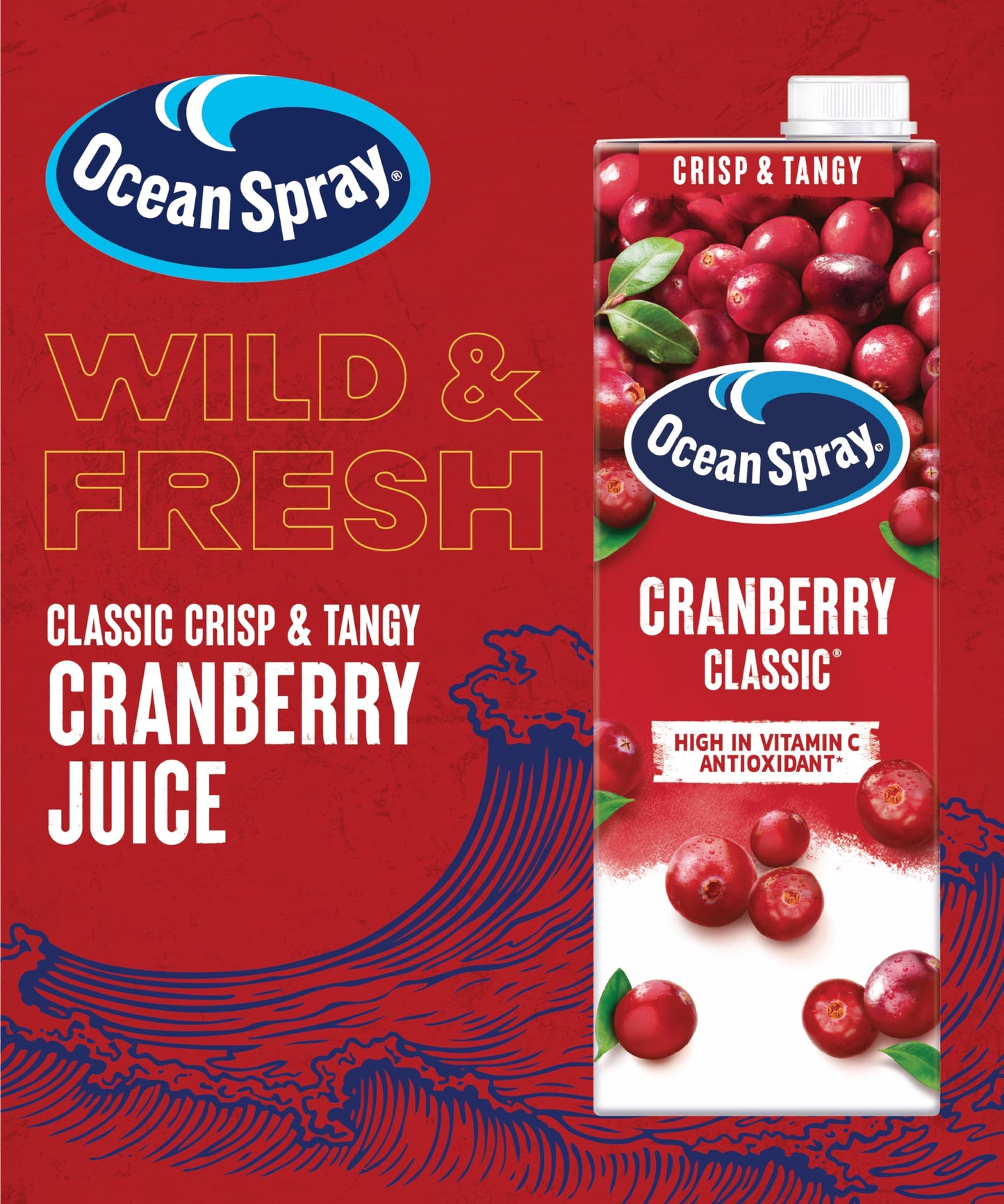 Ocean Spray Cranberry Classic Juice, 1Ltr