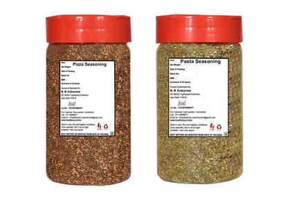 Food Library The Magic of Nature Combo of Pizza & Pasta Seasoning Sprinkler (Mix Herbs), 65g/ 40g
