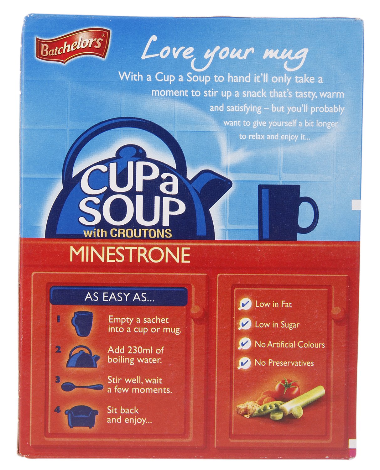 Batchelors Cup a Soup, Minestrone and Croutons, 94g