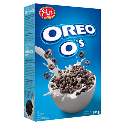 Post Oreo O's Cocoa Flavoured Chocolate Cereal, 10.97 oz / 311 g