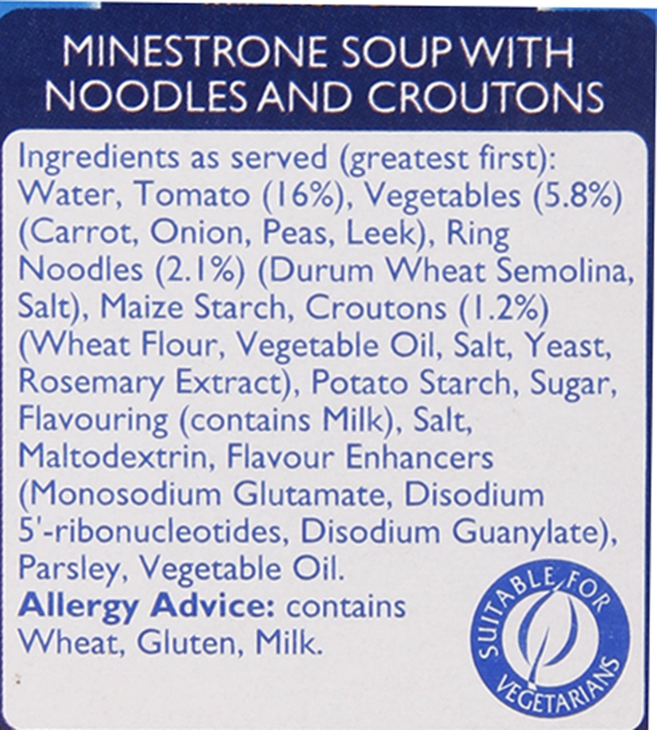 Batchelors Cup a Soup, Minestrone and Croutons, 94g