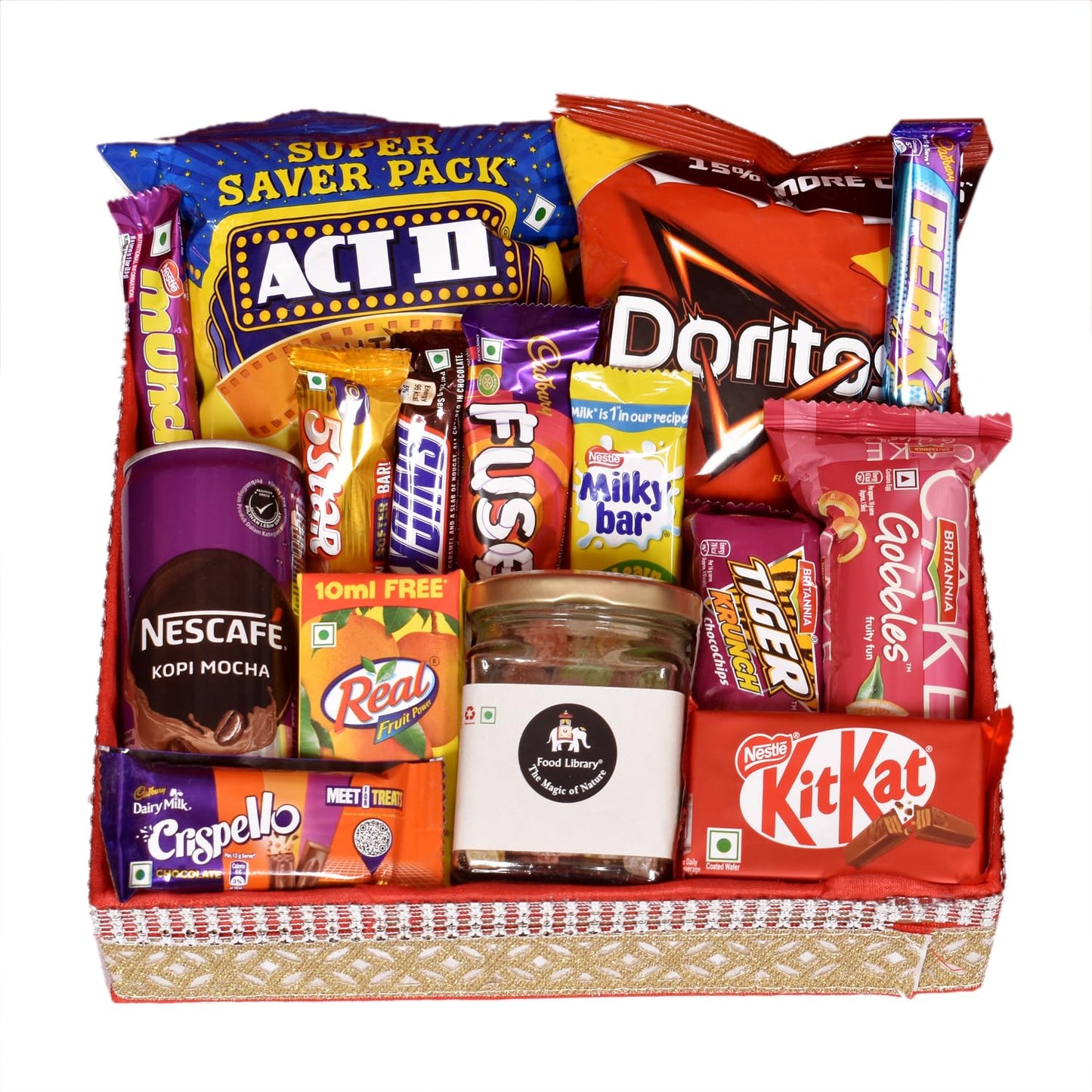 FOOD LIBRARY THE MAGIC OF NATURE Birthday/Anniversary/Christmas/Valentines/Diwali Chocolate Gift Hamper(Chocolate Obsession),500 Grams