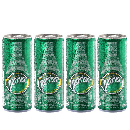 Perrier Carbonated Mineral Water • Water Captured at the Source in France, 8.45 fl oz ℮ 250 ml, 4 Pack