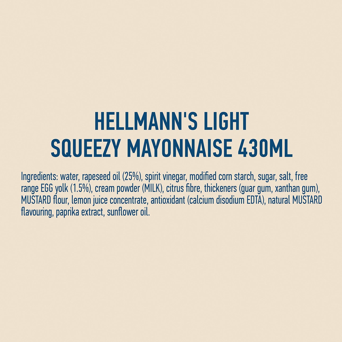 Hellmann's Light Mayonnaise, 430 ml