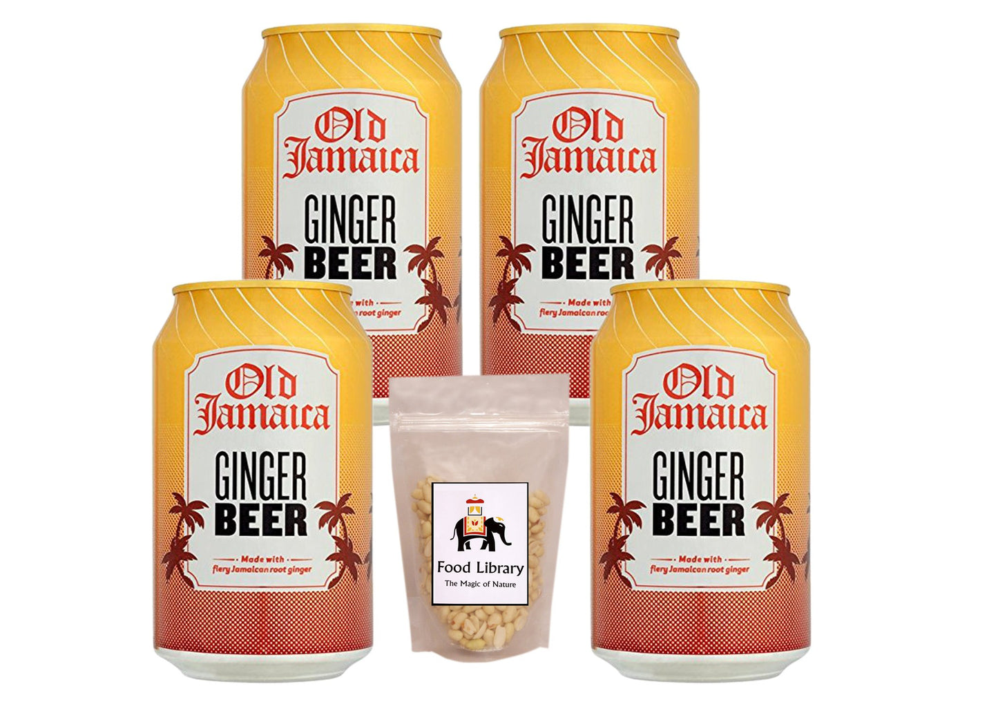 Food Library The Magic Of Nature Ginger Beer & Cream soda Non Alcoholic Bevereges (Ginger Beer)