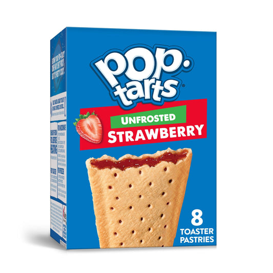 Pop Tarts Unfrosted Strawberry, 384 g