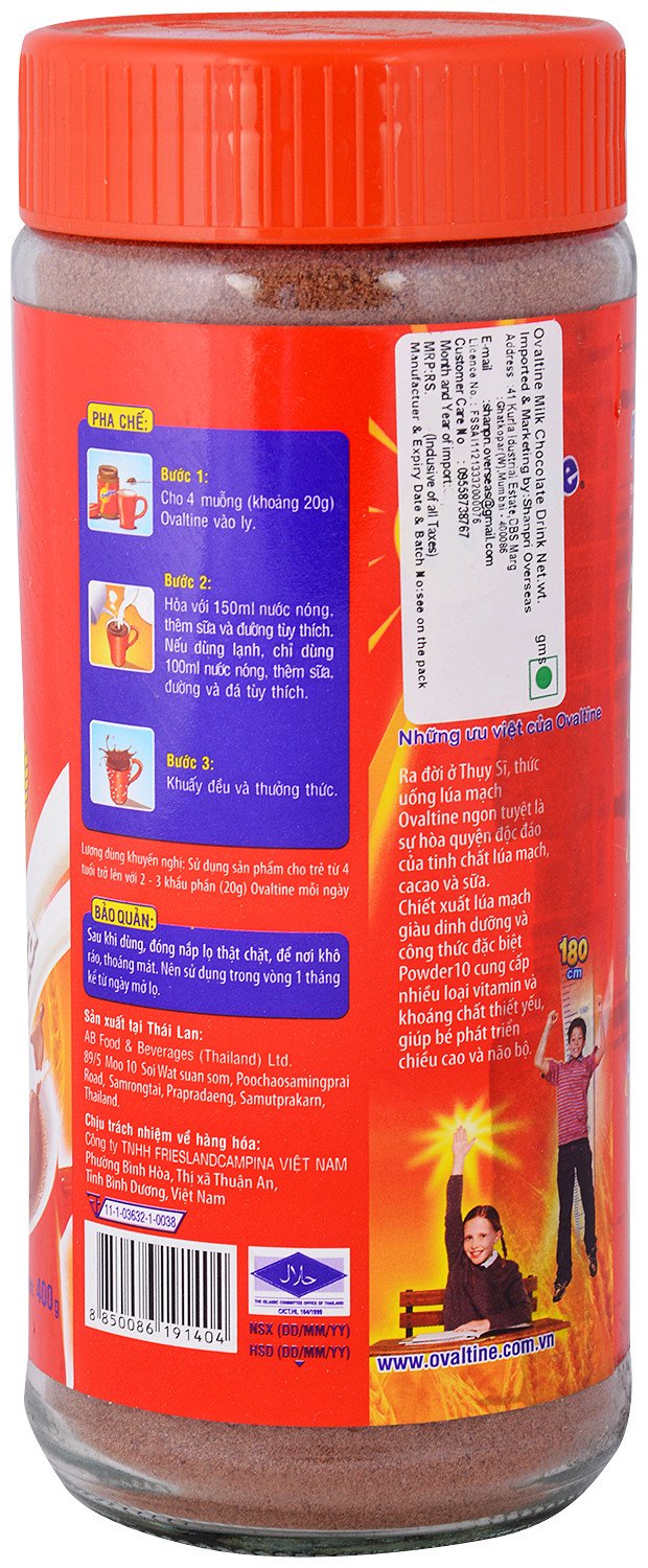 Ovaltine Health Drink Mix - Chocolate, 400g Bottle