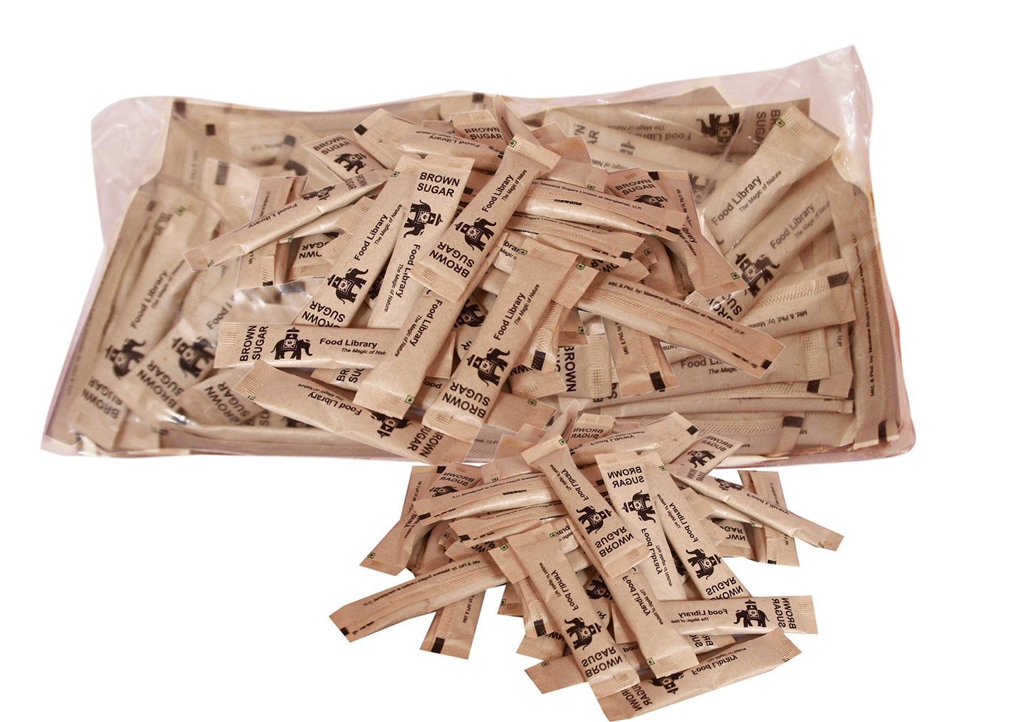 Food Library The Magic of Nature Brown Sugar Sachets, 5g (200 Count)
