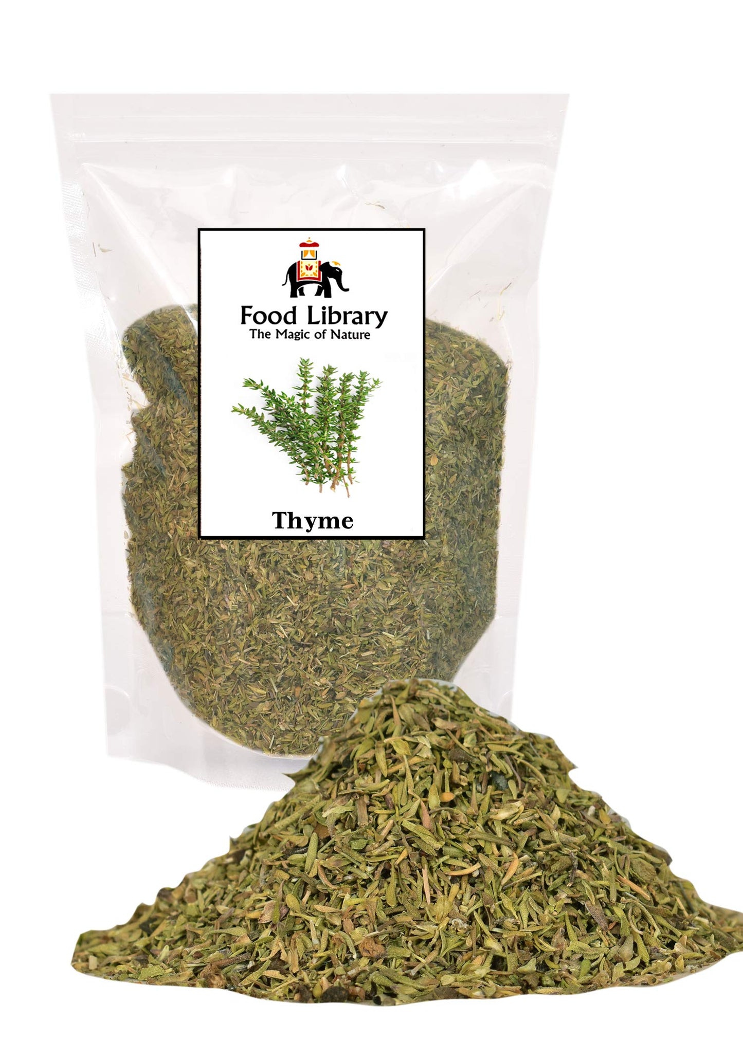 FOOD LIBRARY THE MAGIC OF NATURE Dried Thyme Leaves (200 Gram)