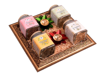 FOOD LIBRARY THE MAGIC OF NATURE Birthday/Anniversary/Christmas/Valentines/Diwali Chocolate Gift Hamper(Chocolate Obsession),500 Grams