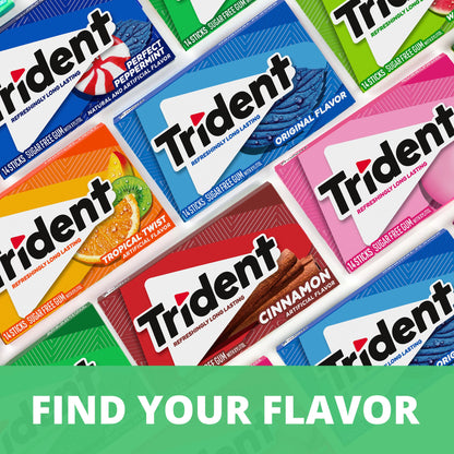 Trident Watermelon Twist Sugar Gum Watermelon Twist 14 Ct Pack Of 12