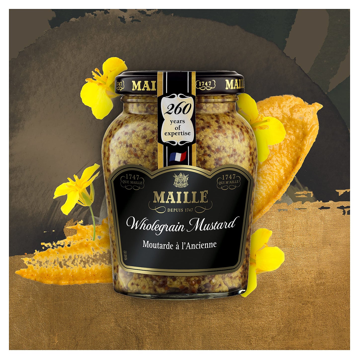 Maille Wholegrain Mustard, 7.41 oz ℮ 210 g